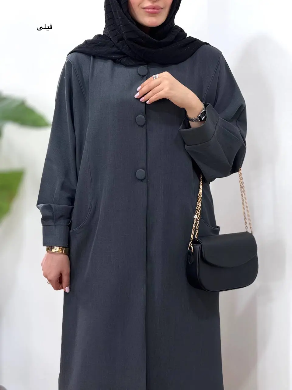 مانتو بلند مغزی دوزی آیسو حور